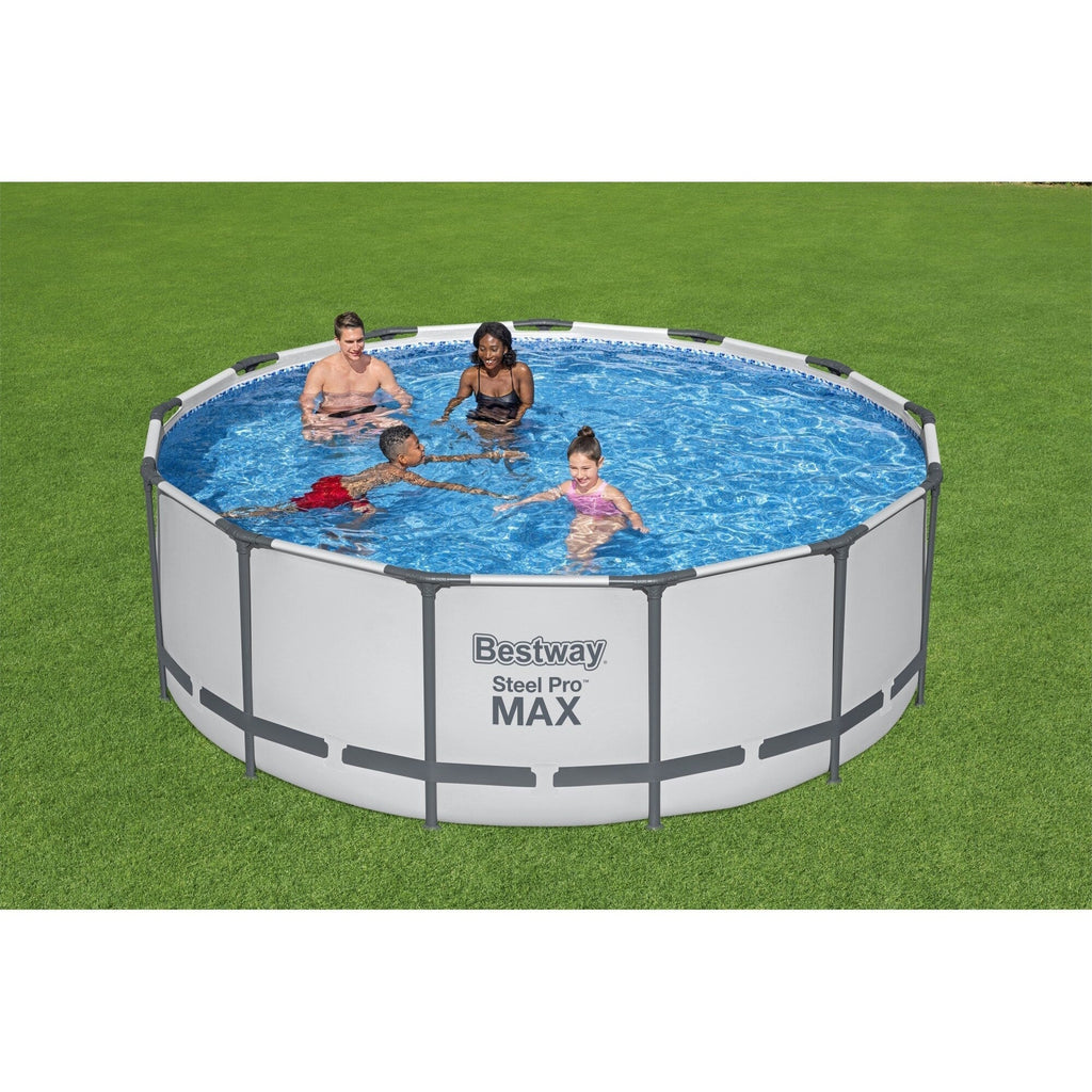Bestway Steel Pro MAX Rundschwimmbecken Aufstellpool mit Pumpe & Abdeckung