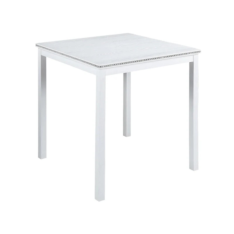 Modernes 5-teiliges Esszimmer-Set mit quadratischem Tresenhochtisch und 4 gepolsterten Stühlen
