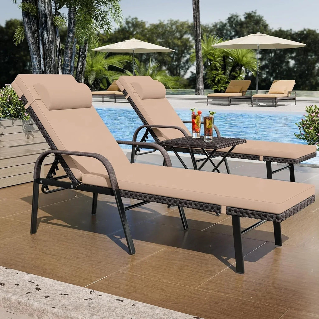 Kullavik 3-teiliges Outdoor-Loungemöbel-Set