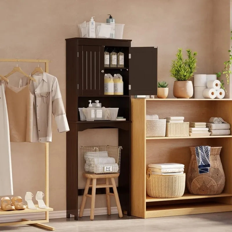 Badezimmerschrank, Toilettenschrank, Badezimmerregal über der Toilette, Toiletten-Raumsparer