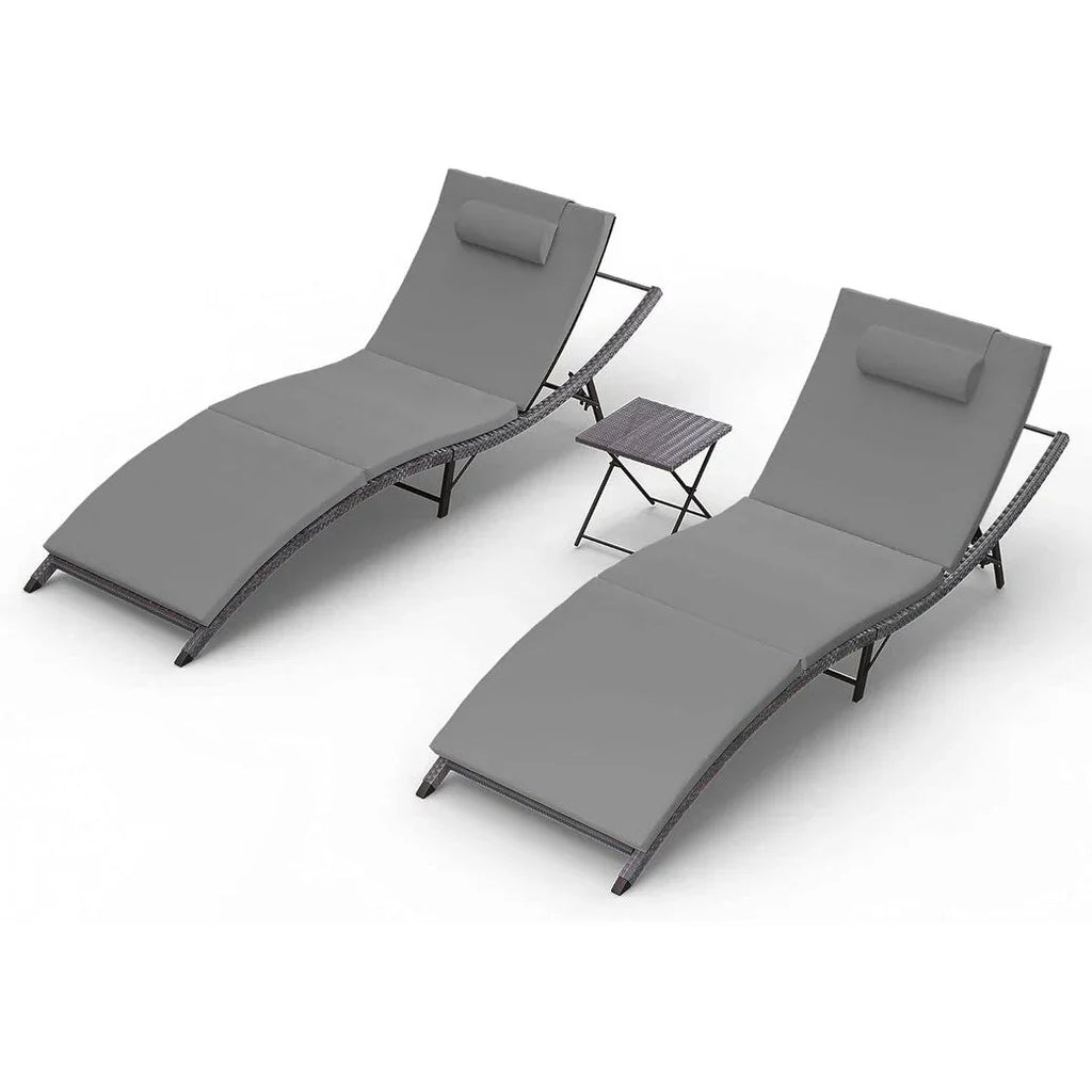 Kullavik 3-teiliges Outdoor-Loungemöbel-Set