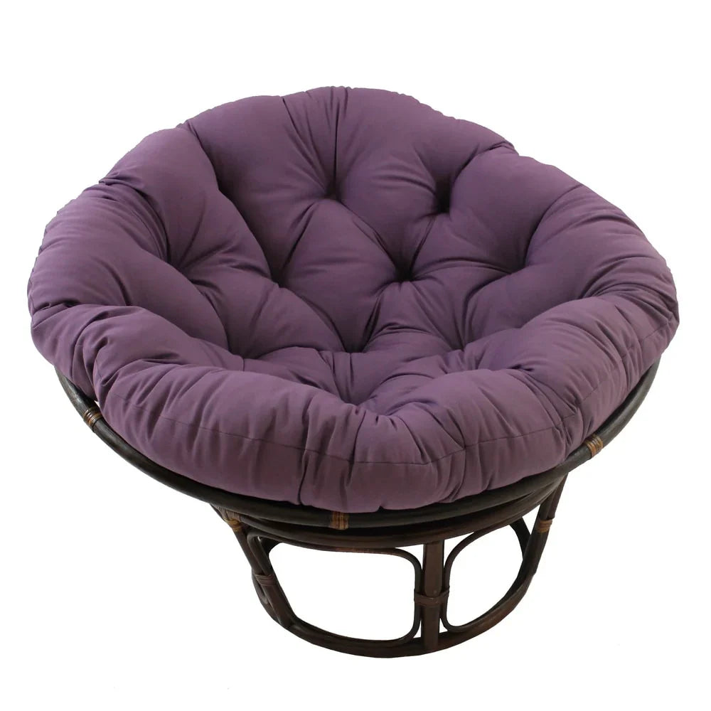 Bali 42-Zoll Rattan Papasan-Sessel mit Twill-Kissen