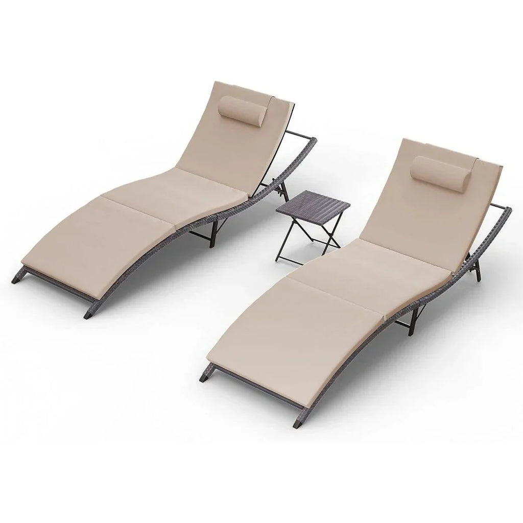 Kullavik 3-teiliges Outdoor-Loungemöbel-Set