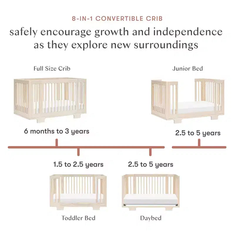Babyletto Yuzu 8-in-1 umwandelbares Kinderbett mit All-Stages Umrüst-Kits