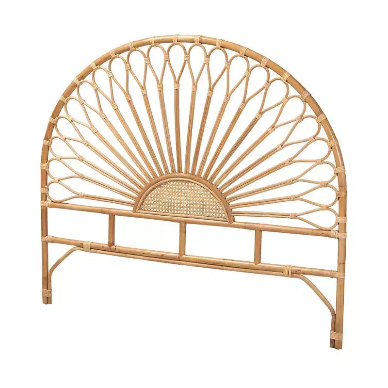 Kopfteil aus Naturrattan, Braun