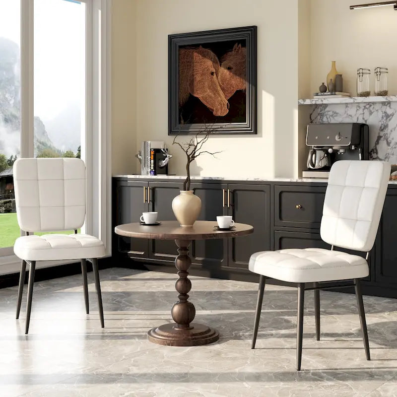 Moderne Esszimmerstühle 2er/4er/6er/8er Set, Polsterstühle mit dickem Kissen für Esszimmer