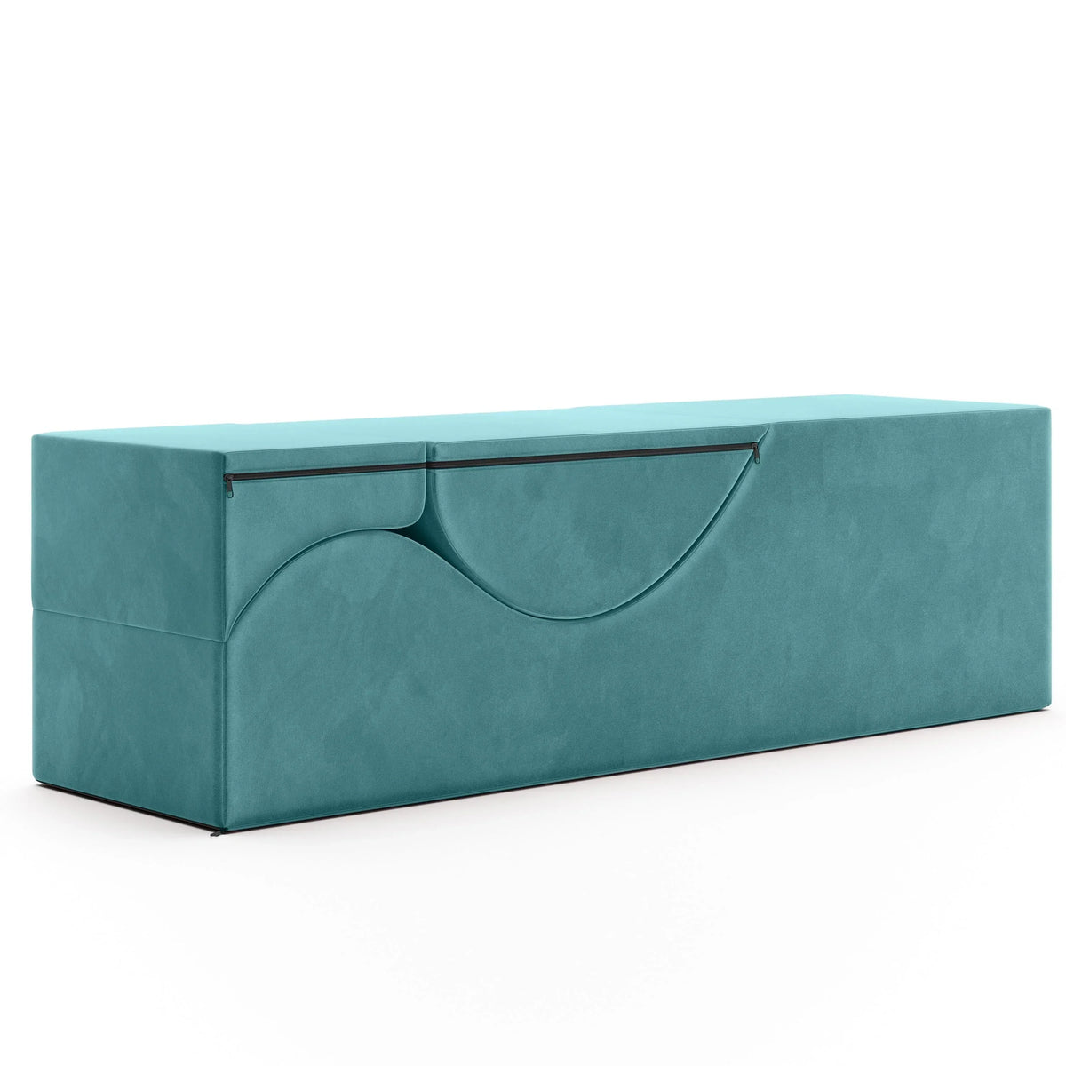 Avana Kami umwandelbare Chaise / Yoga & Massage – 2-in-1-Ottomane mit verdeckter ausklappbarer Yoga-Liege, Microvelvet – N/A