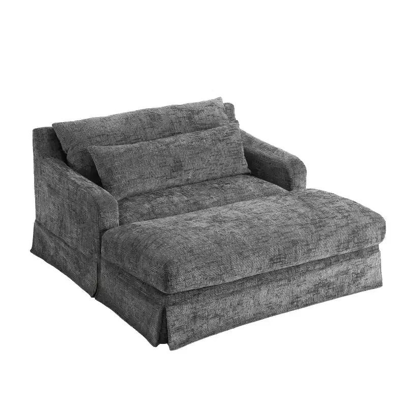 Polibi extra-tiefer Chenille-Schlafsofa-Sessel
