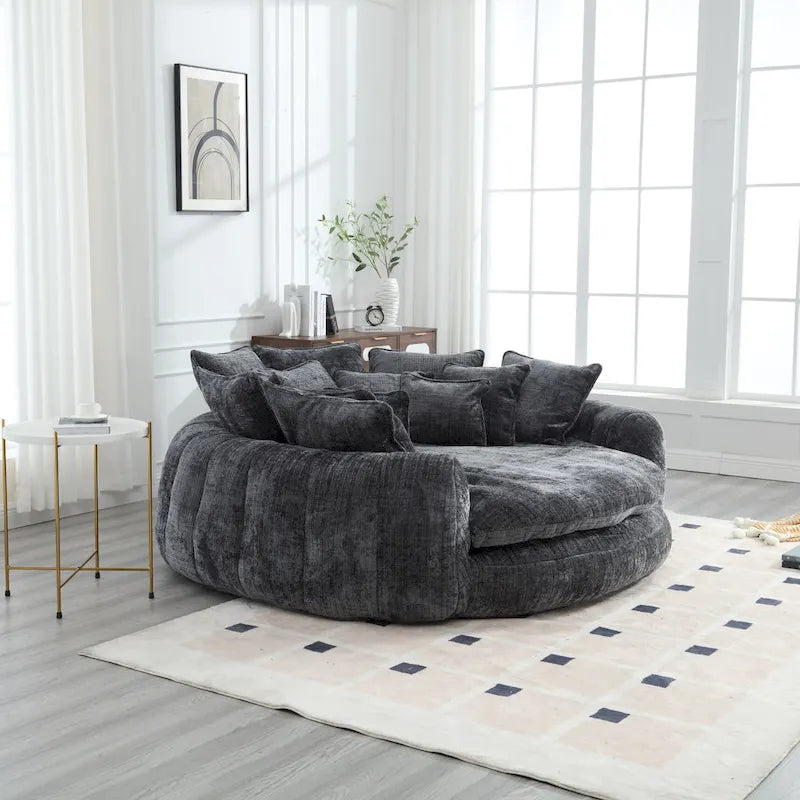 Bequemes Doppelschlafsofa, extra großes Schlafsofa mit Armlehnen