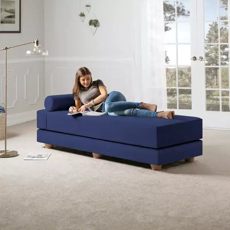 Tagesbett / ausklappbares Schlafsofa (Queensize) - Microvelvet