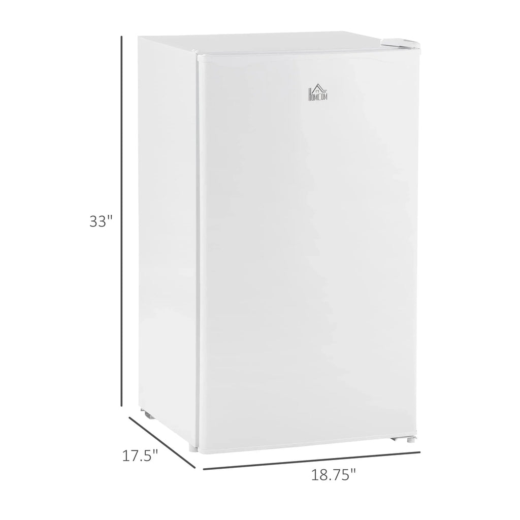 3.2 Cu.Ft Mini-Kühlschrank mit Gefrierfach, eintüriger Kompaktkühlschrank mit einstellbarem Thermostat für das Schlafzimmer