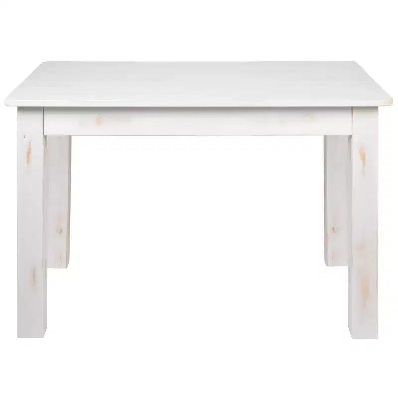 Flash Furniture 46 x 30 rechteckiger Esstisch aus massiver Kiefer im Landhausstil