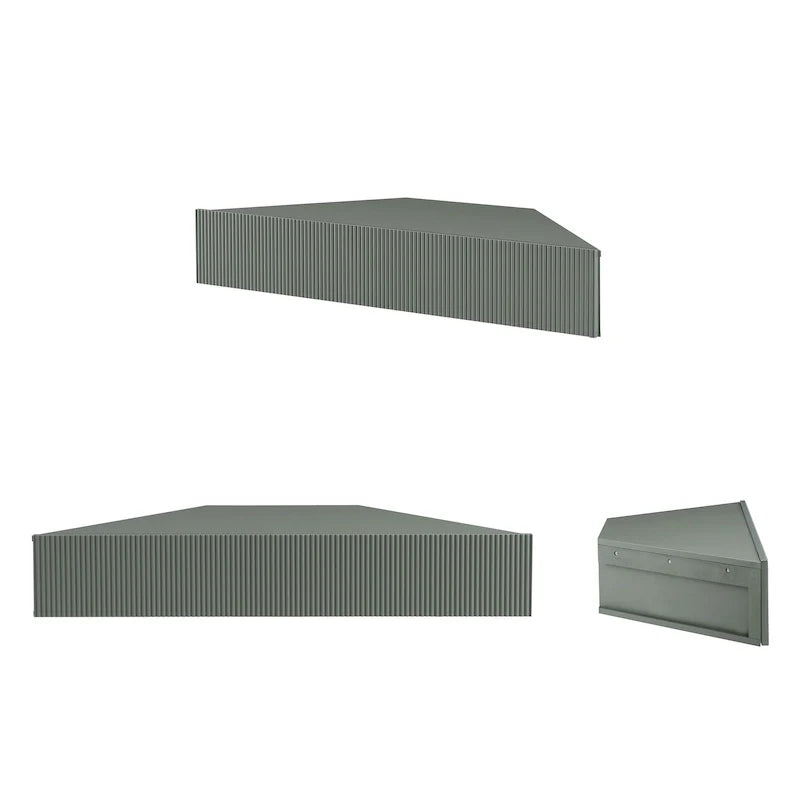 47 Eck-TV-Schrank, schwebend, 3 Ablagen, Transitional Style, platzsparende Wandmontage