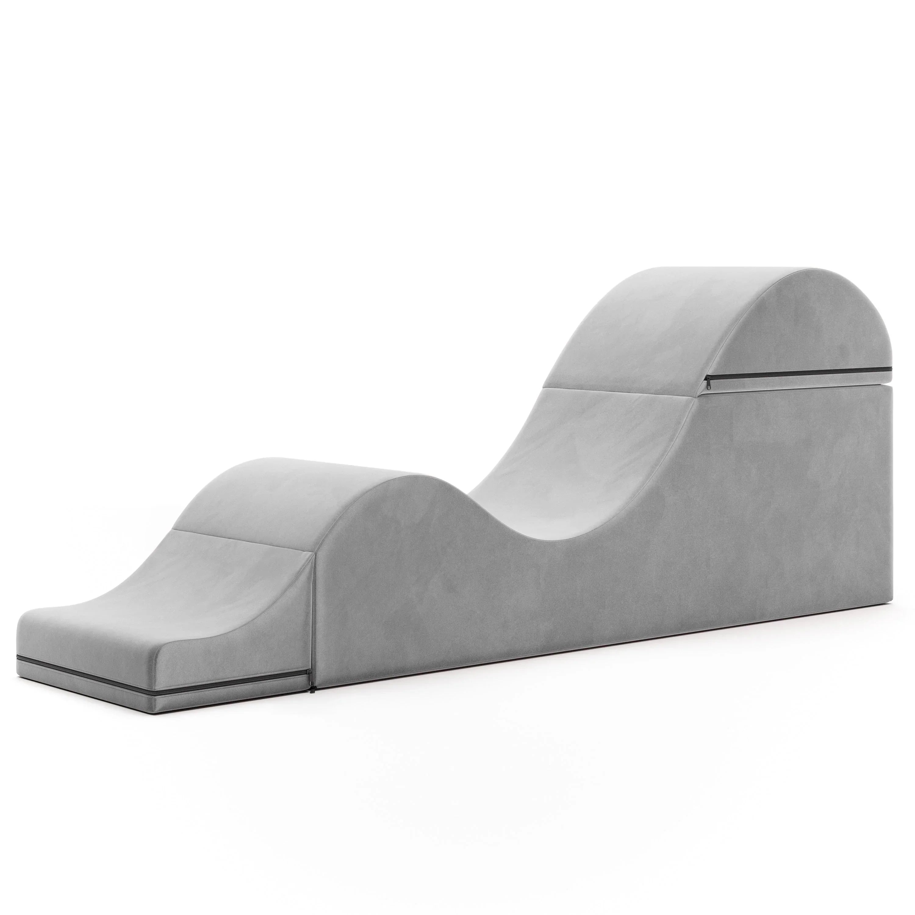 Avana Kami umwandelbare Chaise / Yoga & Massage – 2-in-1-Ottomane mit verdeckter ausklappbarer Yoga-Liege, Microvelvet – N/A