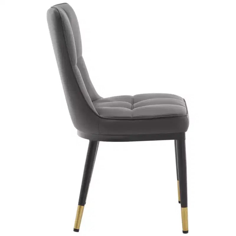 Bekrvio Esszimmerstühle 6er-Set, moderne gepolsterte Kunstledersitze mit hoher Rückenlehne, Metallbeine, armlose Küchenstühle für Wohn- und Esszimmer