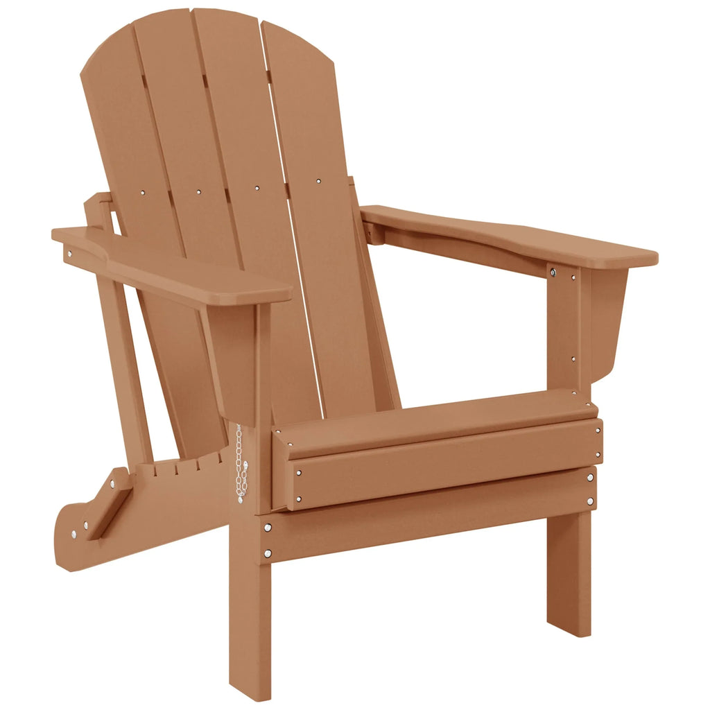 Polytrends Laguna Faltbarer Adirondack-Stuhl für den Außenbereich, wetterfest und lichtbeständig