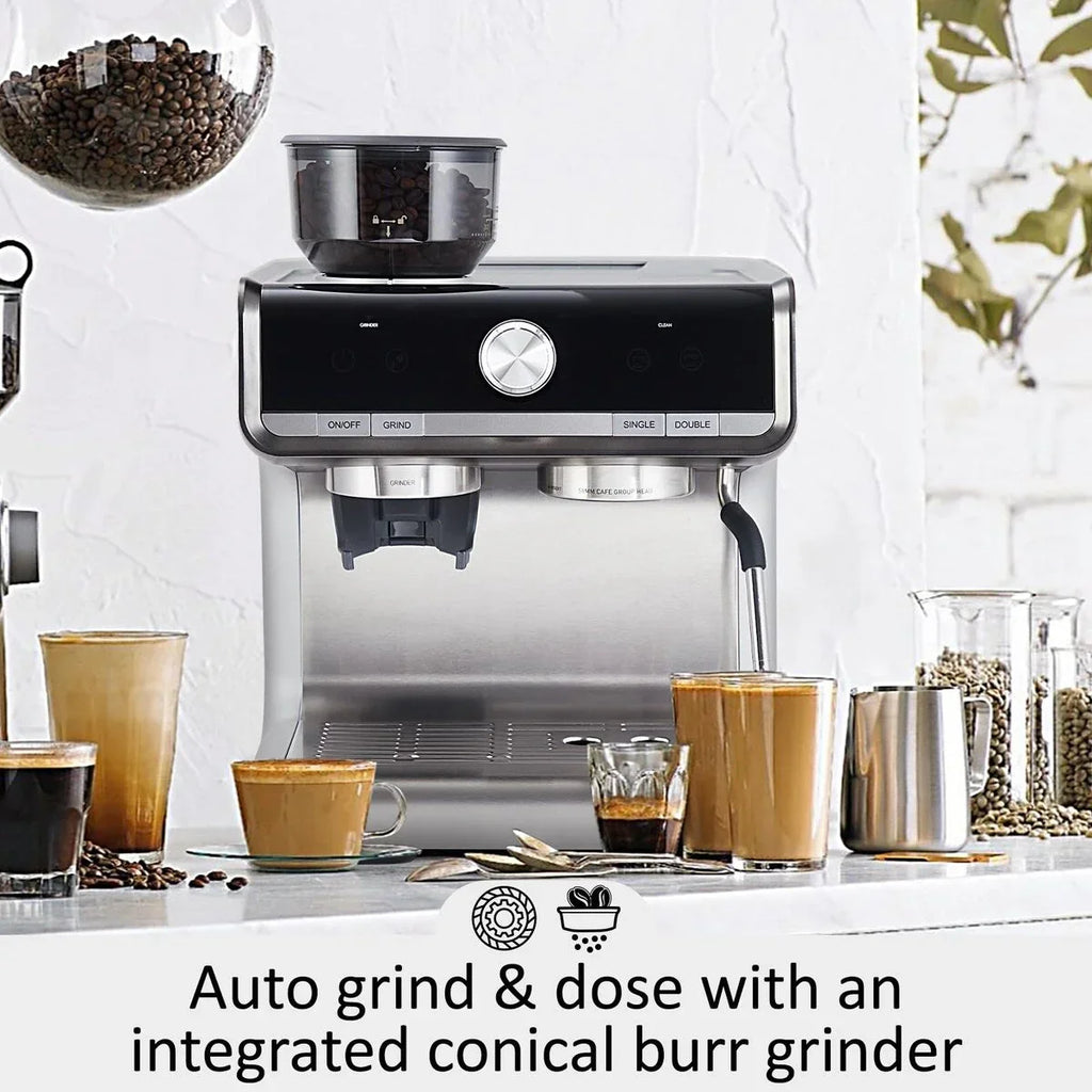 Espressomaschine, mit Mahlwerk, 2,8 L Wassertank