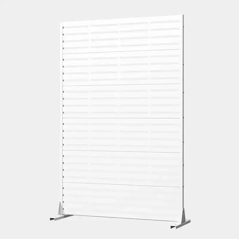 MAYEERTY 72x47 Weißer Sichtschutz, 6-teiliges Set, natürlicher, faltbarer Raumteiler für Hof und Garten