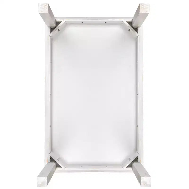 Flash Furniture 46 x 30 rechteckiger Esstisch aus massiver Kiefer im Landhausstil