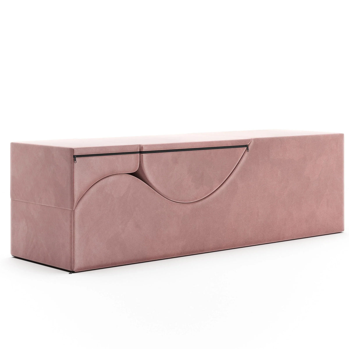 Avana Kami umwandelbare Chaise / Yoga & Massage – 2-in-1-Ottomane mit verdeckter ausklappbarer Yoga-Liege, Microvelvet – N/A