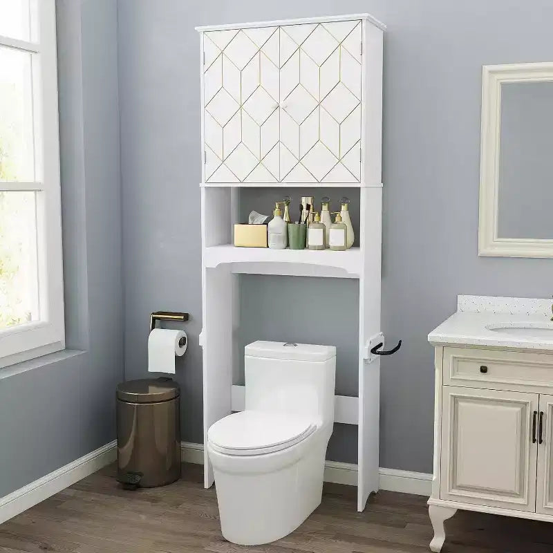 Badschrank über der Toilette Platzsparer fürs Badezimmer