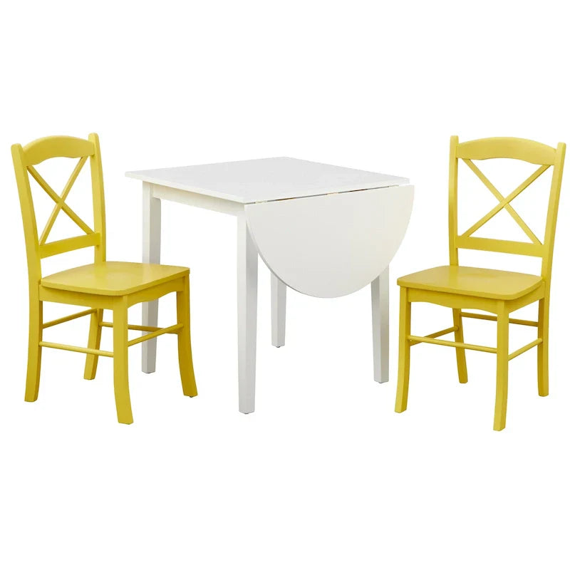 Landhaus-Essgruppe „Simple Living“ mit Klapptisch, 3-teilig