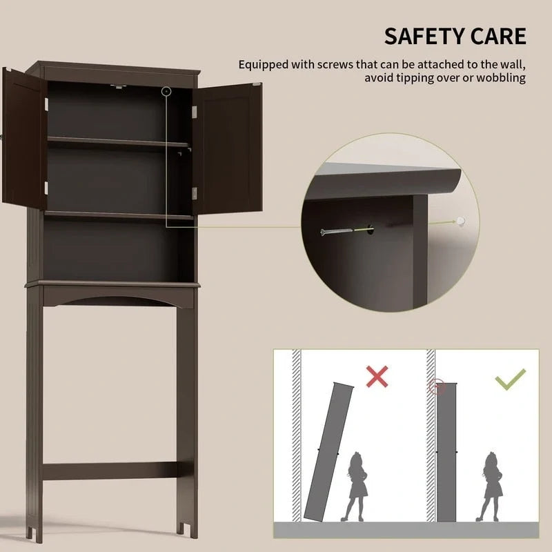 Badezimmerschrank, Toilettenschrank, Badezimmerregal über der Toilette, Toiletten-Raumsparer