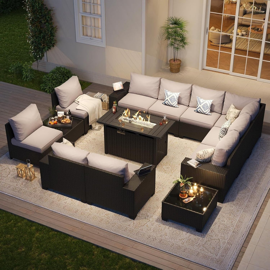 Gartenmöbel-Sets mit 4 Zoll dicken Kissen