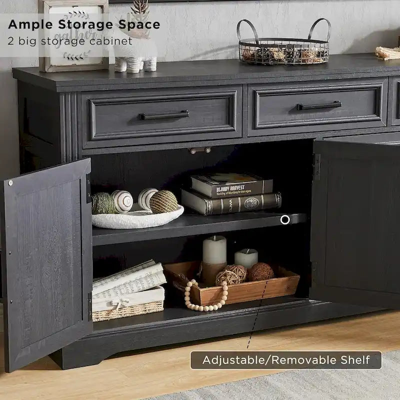 Buffetschrank Landhausstil, Kaffeebar Weinbar für Esszimmer - N/A