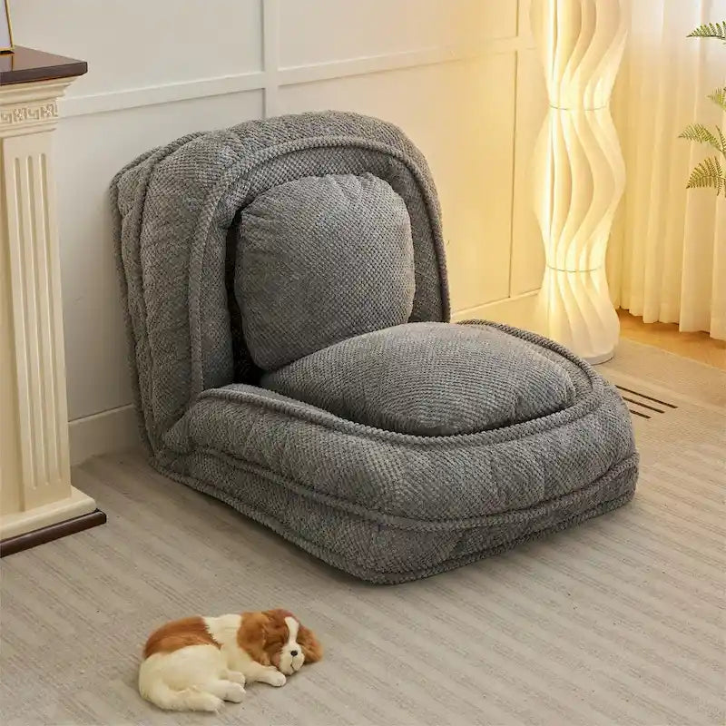 Faules Sofabett, 5-fach verstellbar, Sitzen, Schlafen, Zusammenklappen, geeignet für Schlafzimmer, Wohnzimmer