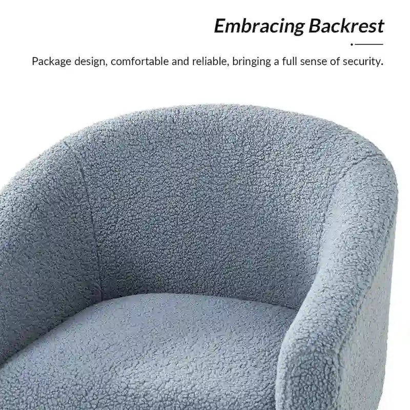 Sheila Moderner 30 W Bouclé-Sessel mit Massivholzbeinen, 2er-Set von HULALA HOME