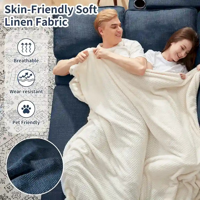 80 L-förmiges Schlafsofa, Sofabett mit Ausziehbett, umwandelbares Schlafsofa