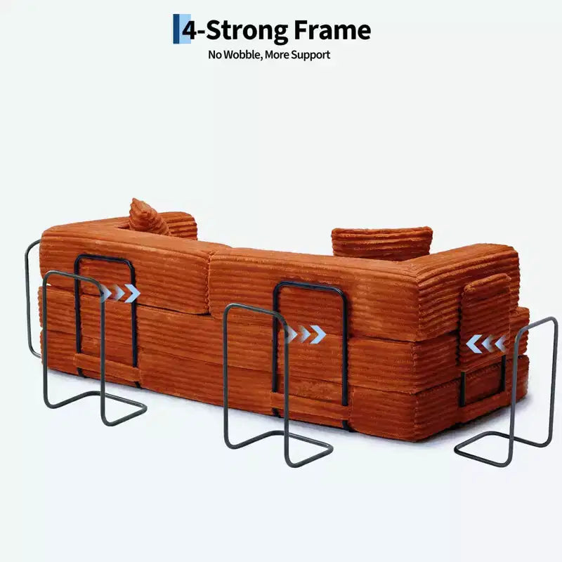 80.7 5-in-1 Schlafsofa – Kord, 544 kg, kein Aufbau