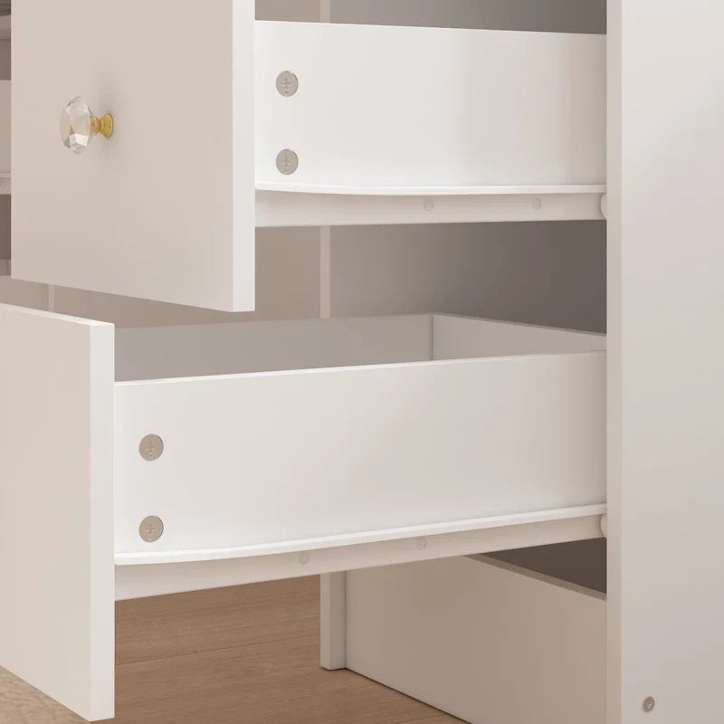 Luxuriöser LED-Schminktisch mit 9 Schubladen Elegante Schminkstation