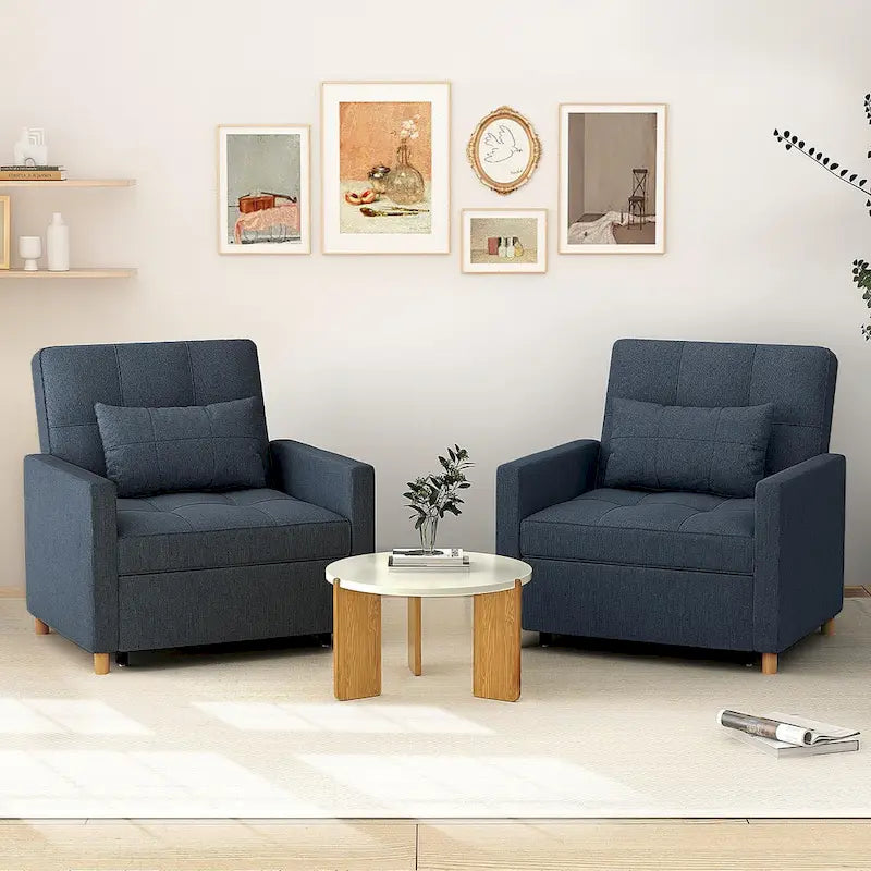 AECOJOY 3-in-1 Schlafsofasessel mit Kissen und verstellbarer Rückenlehne