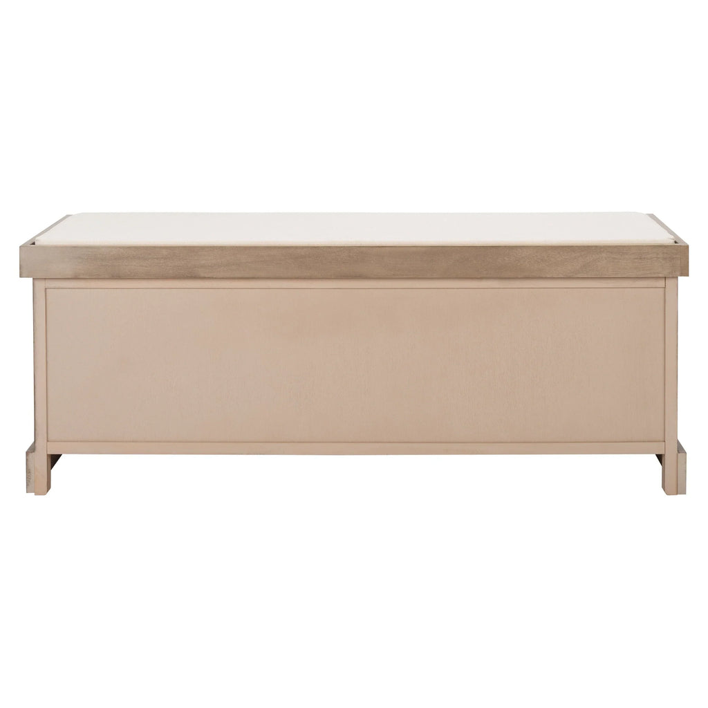 SAFAVIEH Fiorello 3-Schubladenbank mit Polsterung – 120 B x 38 T x 48 H cm – 120Bx38Tx48H