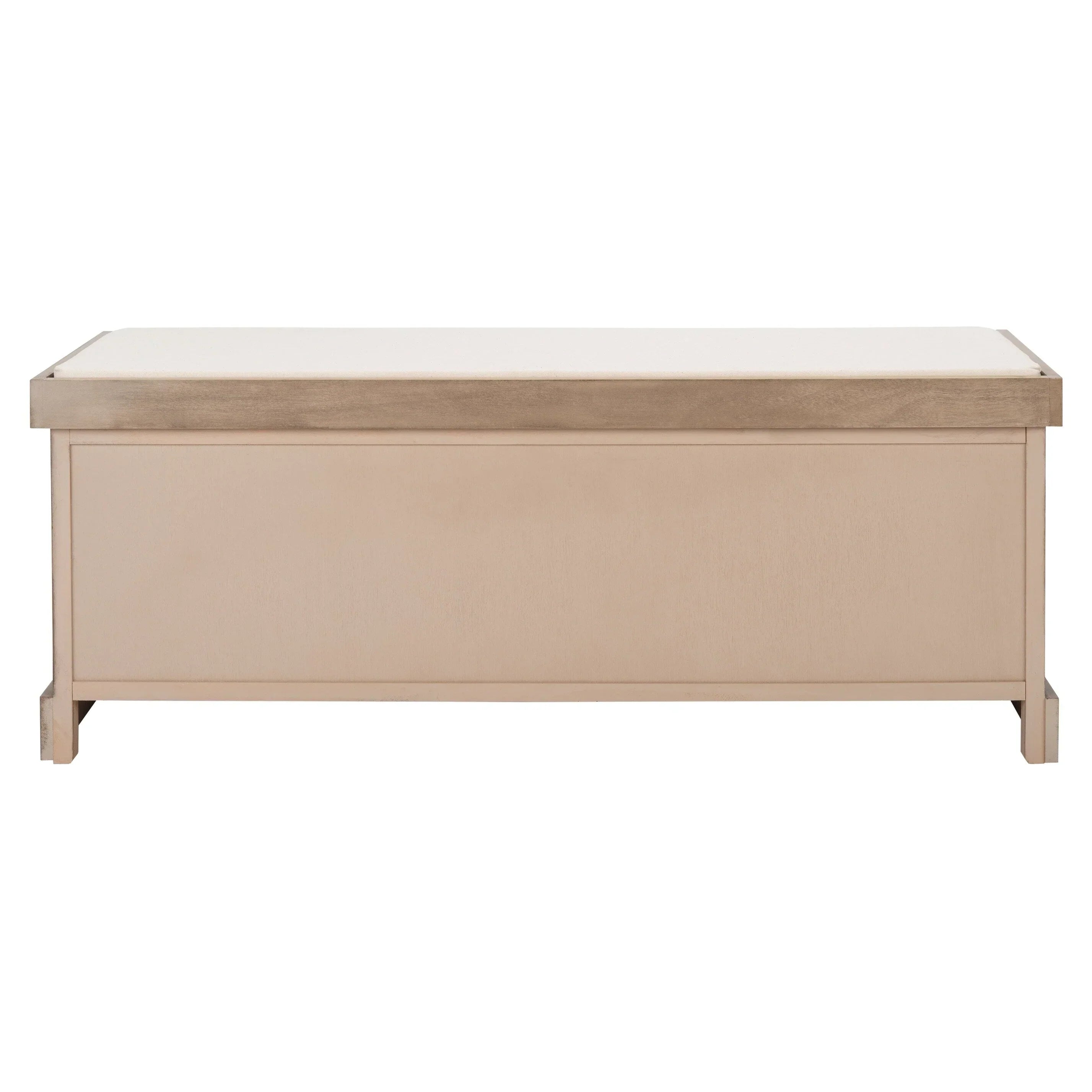 SAFAVIEH Fiorello 3-Schubladenbank mit Polsterung – 120 B x 38 T x 48 H cm – 120Bx38Tx48H