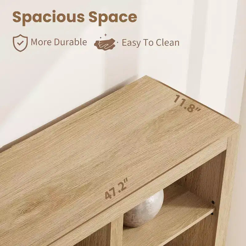 72" hohes Bücherregal mit 4 Schubladen, freistehendes Bauernhaus-Regal für Schlafzimmer, Wohnzimmer, Heimbüro