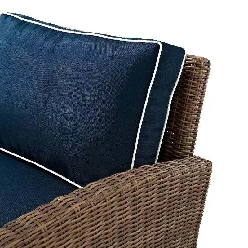 Bradenton 4-teiliges Outdoor Lounge-Set aus Korbgeflecht – Crosley