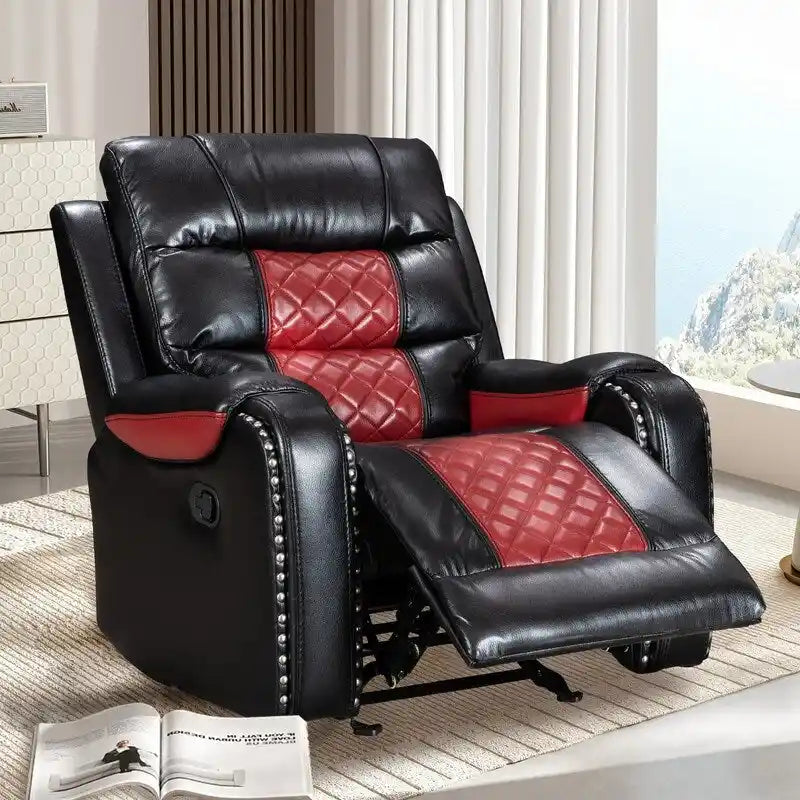 Großer Relaxsessel im amerikanischen Design aus Kunstleder für das Wohnzimmer