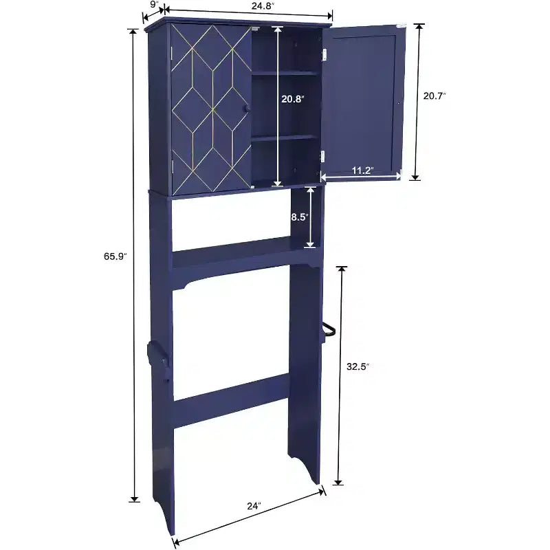Badschrank über der Toilette Platzsparer fürs Badezimmer
