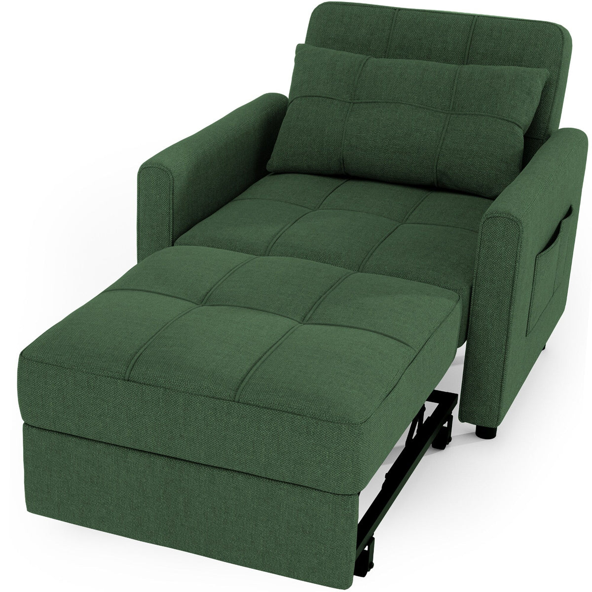 3-in-1 verstellbares Schlafsofa, ausziehbares Sesselsofa, umwandelbares Klappbett für das Wohnzimmer