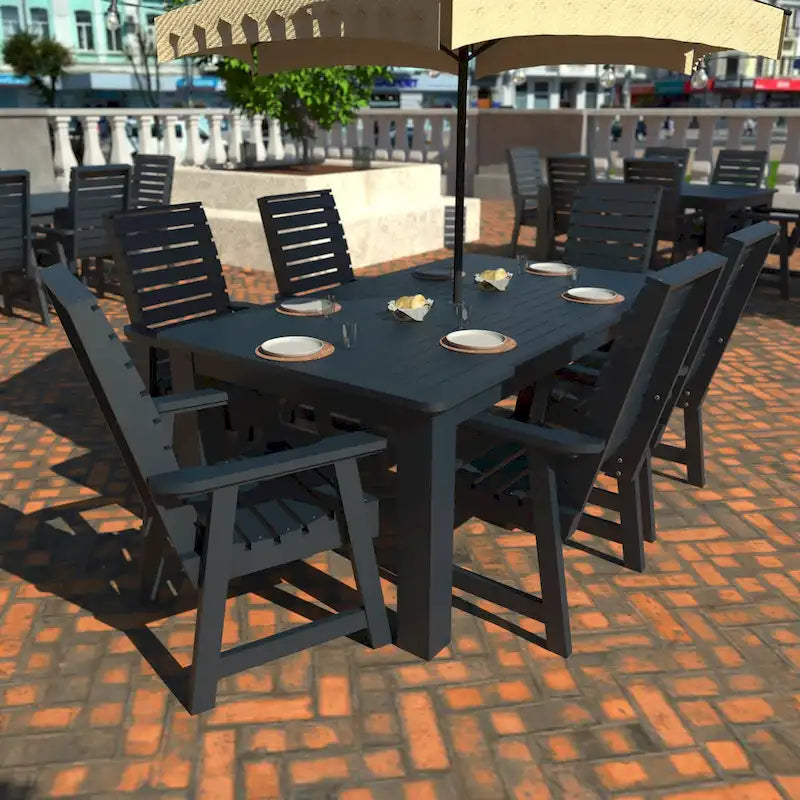 HIGHWOOD PROFESSIONAL 7-teiliges Outdoor-Esszimmer-Set 42x72