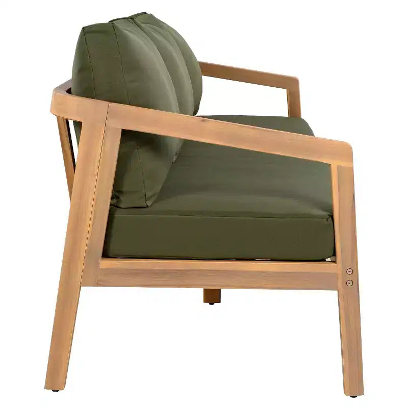 Christopher Knight Home Sunny Modernes 5-teiliges Akazien-Sitzgruppe mit rechteckigem Lattenrosttisch und 7 Sitzen