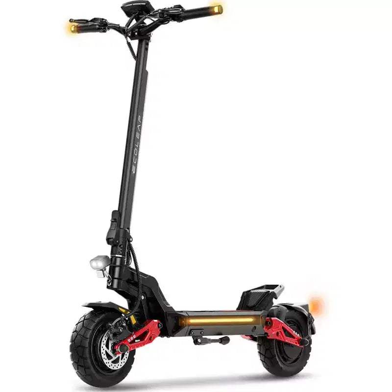 ECOLEAP L7 PRO Elektroroller für Erwachsene, 4000W Spitzenleistung Doppelmotor, 70 km/h, 120 km Reichweite, Doppelradaufhängung, Scheibenbremsen vorne und hinten, UL