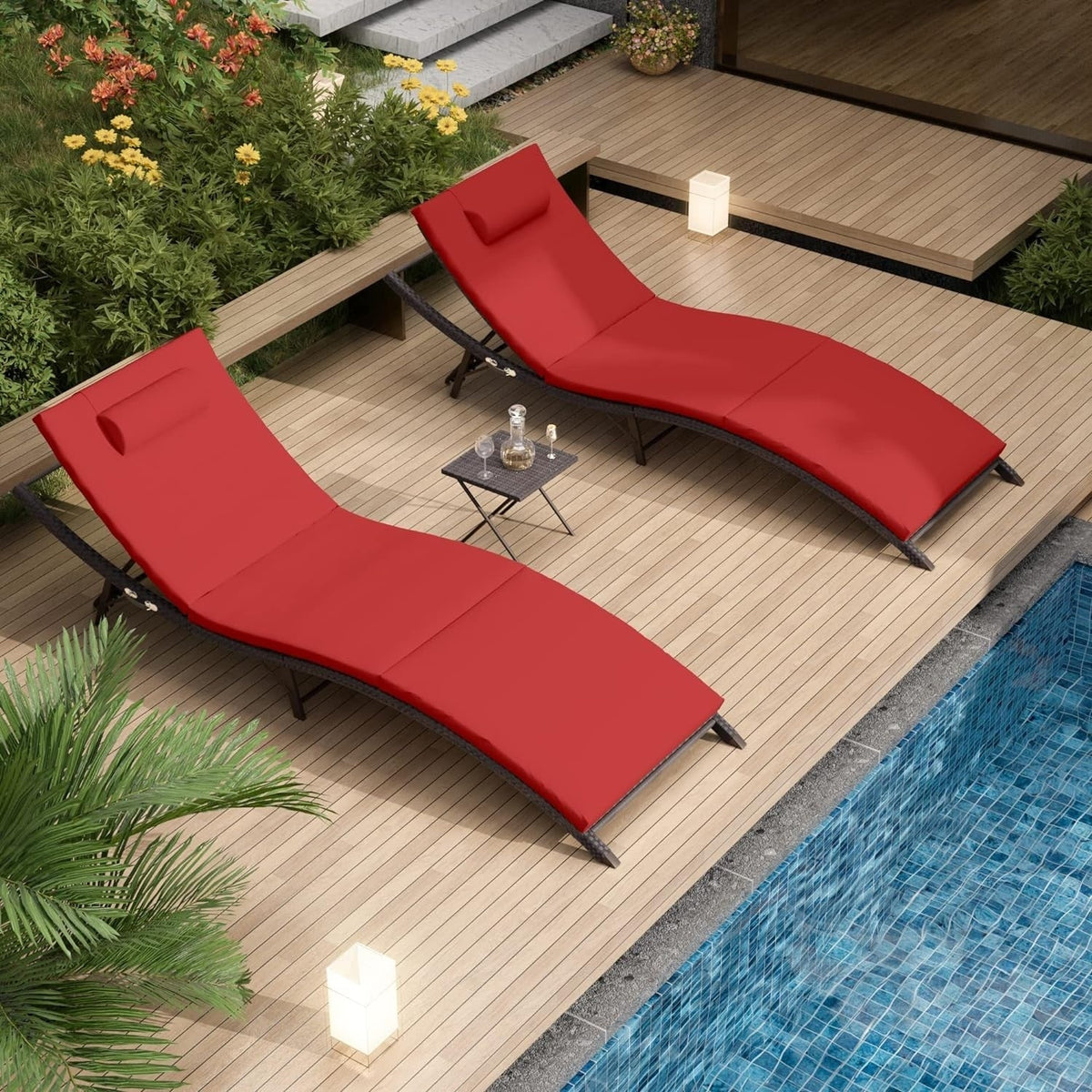 Kullavik 3-teiliges Outdoor-Loungemöbel-Set
