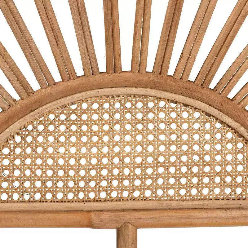 Kopfteil aus Naturrattan, Braun