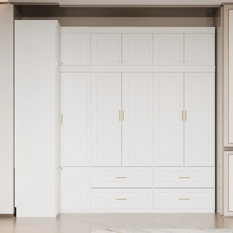 93.9H/74.2H Schrank Kleiderschrank Garderobe Hängende Schubladen Aufbewahrung