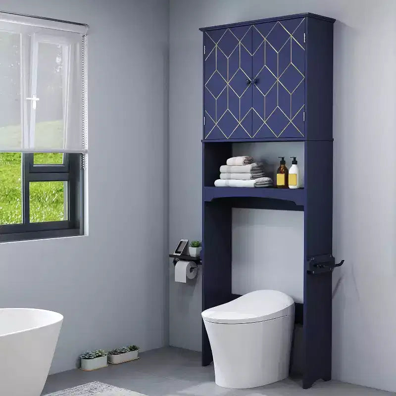 Badschrank über der Toilette Platzsparer fürs Badezimmer