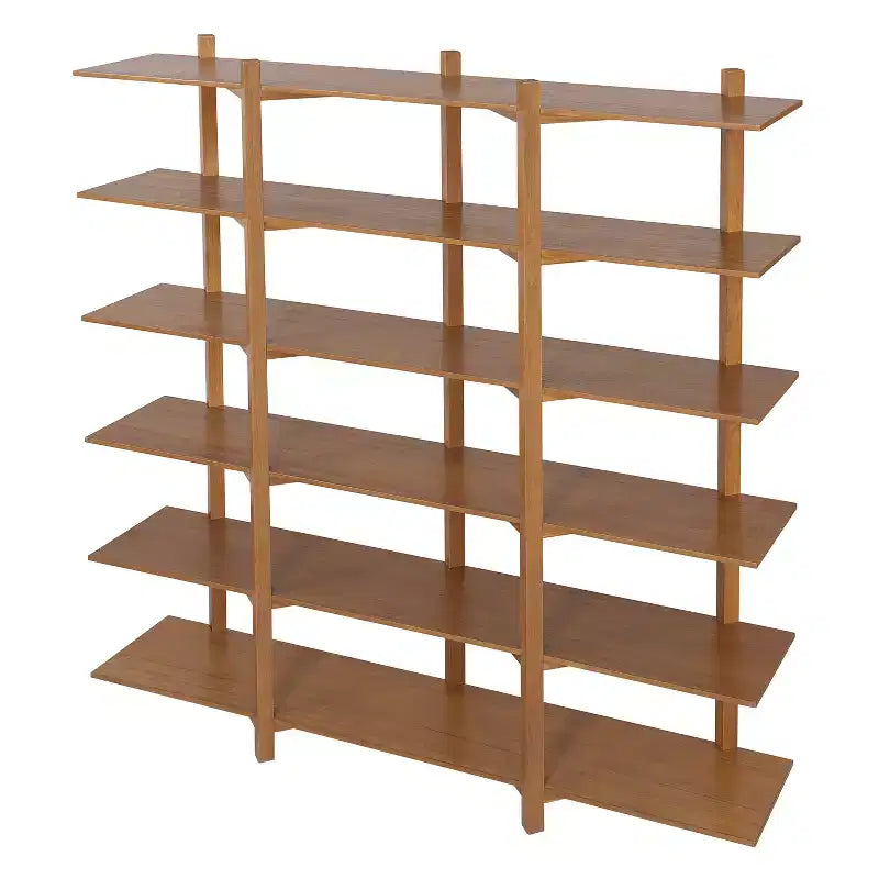Christopher Knight Home Elliot Modernes Holzregal mit 6 Fächern, offen, zur Aufbewahrung, Bücherregal